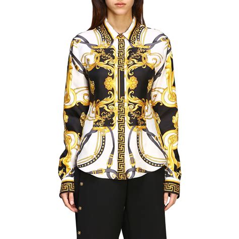 blouse versace|versace tees for women.